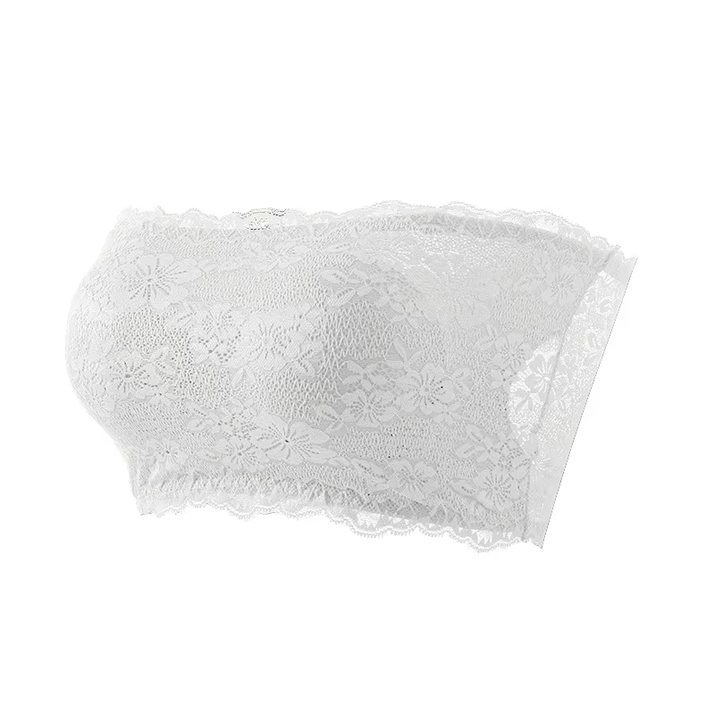 Soutien-gorge en dentelle grande taille pour femme, soutien-gorge sexy sans bretelles, confortable e