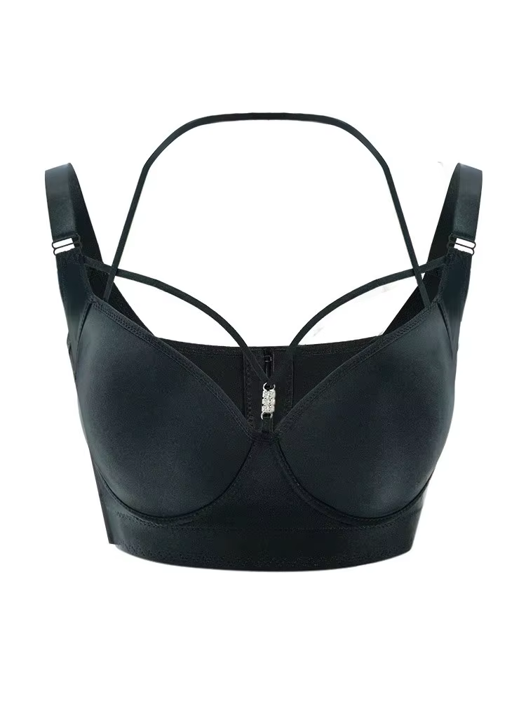 Soutien-gorge push-up à armatures pour femmes, grande taille, anti-affaissement, mince, ensemble de 