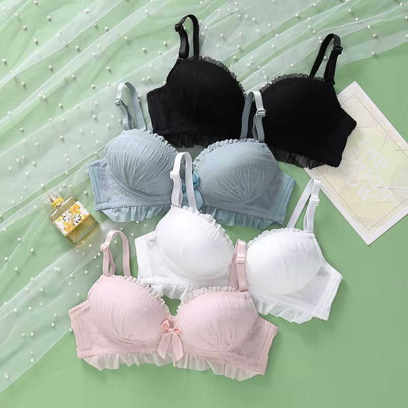 Soutien-gorge sans armatures pour femmes, joli soutien-gorge pour filles, anti-affaissement des sein