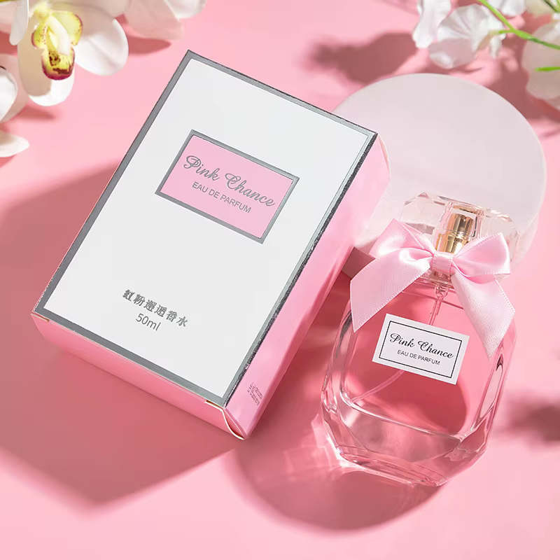 Parfum rose pour femmes, cadeau de noël, léger et durable, parfum Oriental, bouteille à nœud élégant