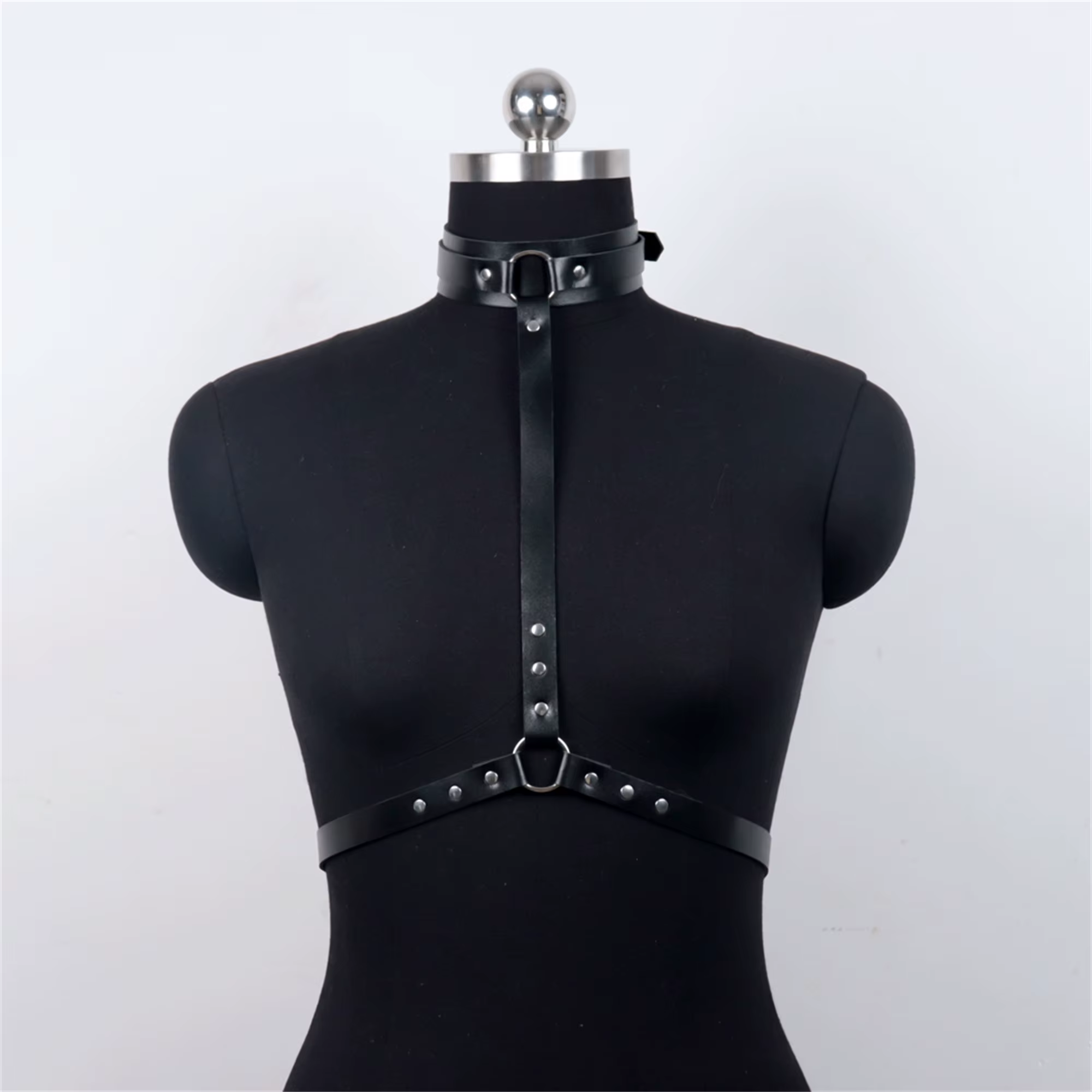 Harnais de corps pour femme, ceinture à chaînes, corset, lingerie en cuir, porte-jarretelles, vêteme