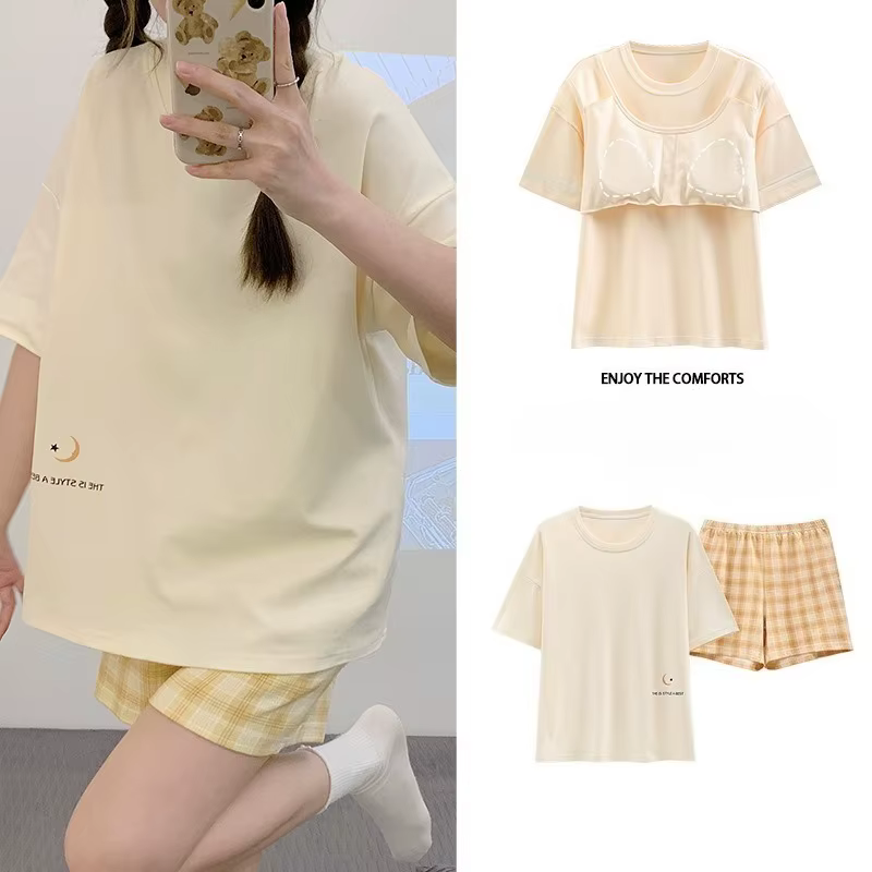 Ensembles de pyjama d'été pour femme avec short – Tenue décontractée et confortable