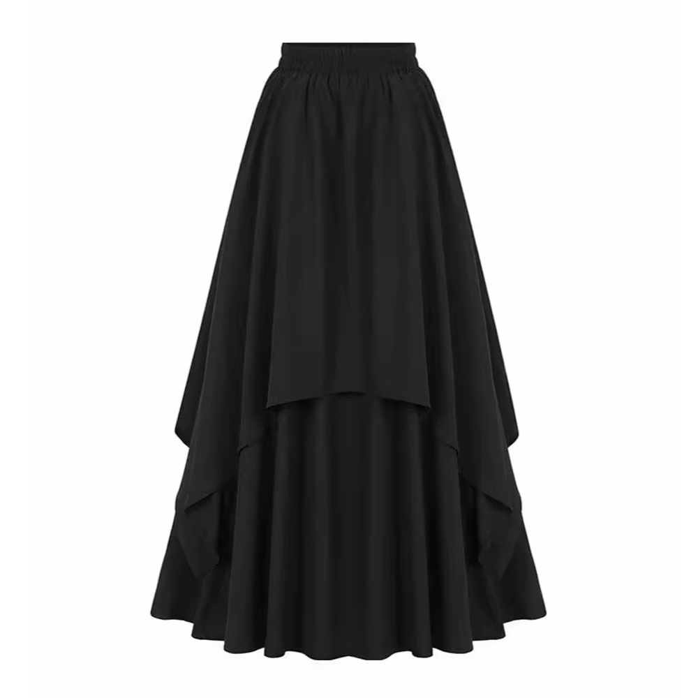 Jupe Pirate Renaissance pour femmes, Cosplay médiéval, jupes à volants, Costume gothique, Corset irr
