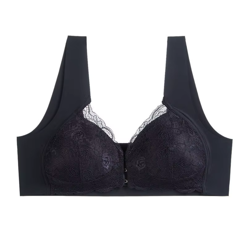 Soutien-gorge grande taille M-XXXL femmes Sexy solide dentelle soutiens-gorge 3/4 tasse respirant qu