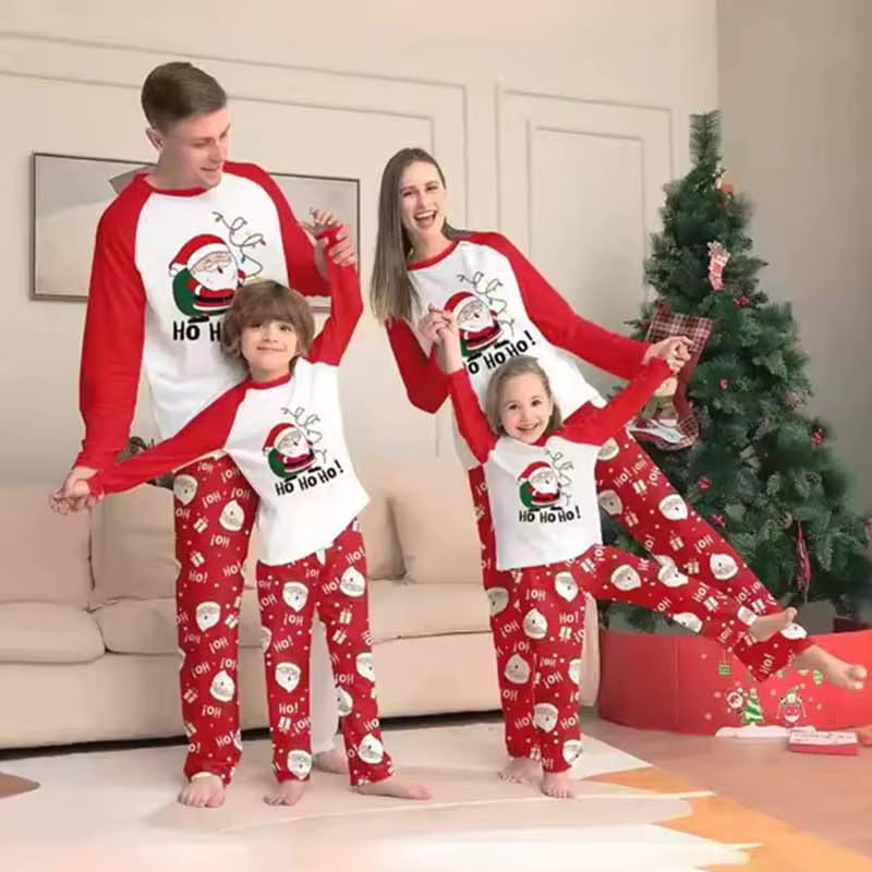 Pyjama de famille de noël, costume mère-fille, père Don, ensembles pour adultes et enfants, tenues a