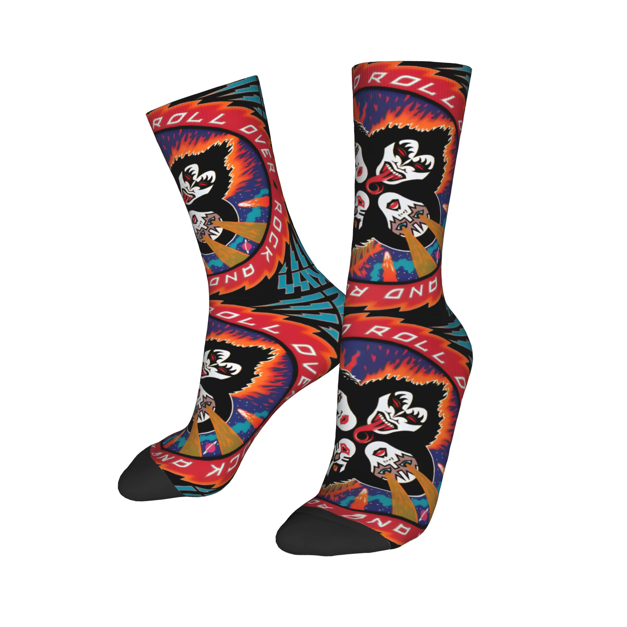 K-Kisses – chaussettes personnalisées pour hommes et femmes, marque musicale Rock, nouveauté chaude