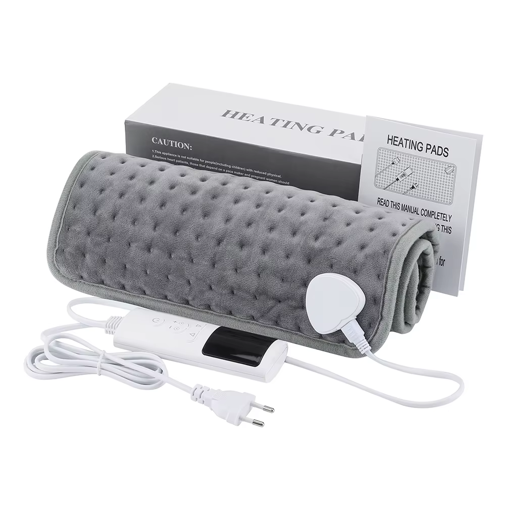 Couverture chauffante électrique, coussinets thermiques, 9 niveaux, tapis chauffant, doux et sûr, po