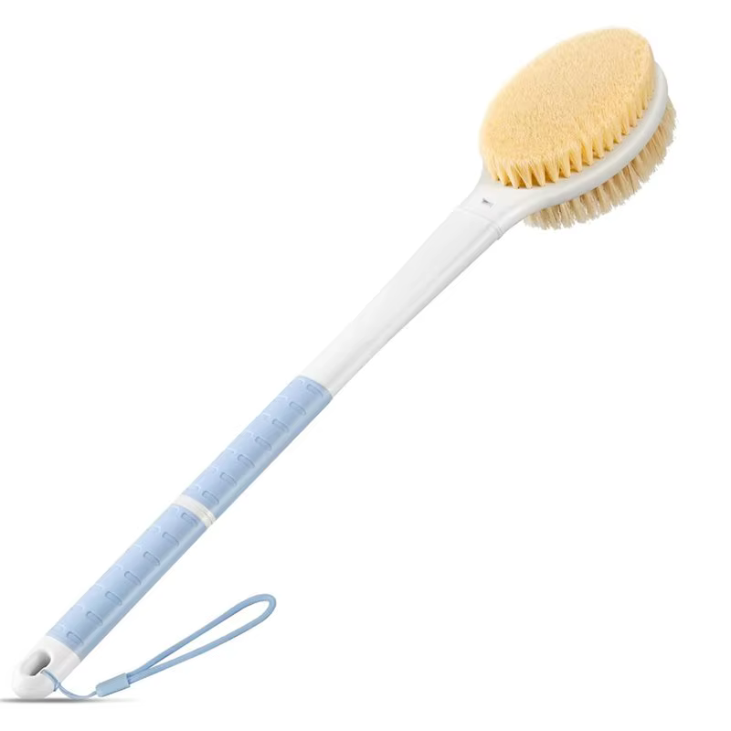 BSEVB-Back Scrubber antidérapant pour douche, brosse de douche à long manche