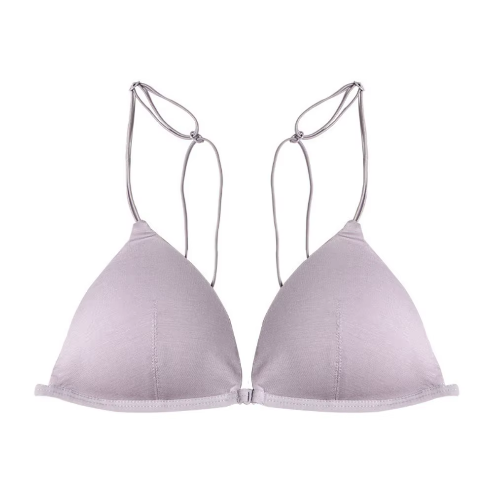Soutiens-gorge triangulaires respirants pour femmes, soutien-gorge push-up à fines bretelles, style