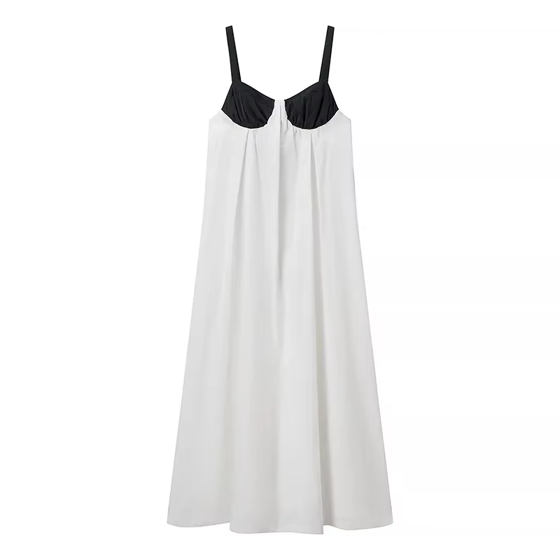 Puloru-Robe de Soirée Longue pour Femme, Tenue Éducative, Patchwork, Dos aux