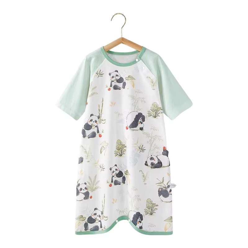 Été fille garçon chemise de nuit dessin animé pyjamas robe pour enfants adolescent robe de nuit 3-10