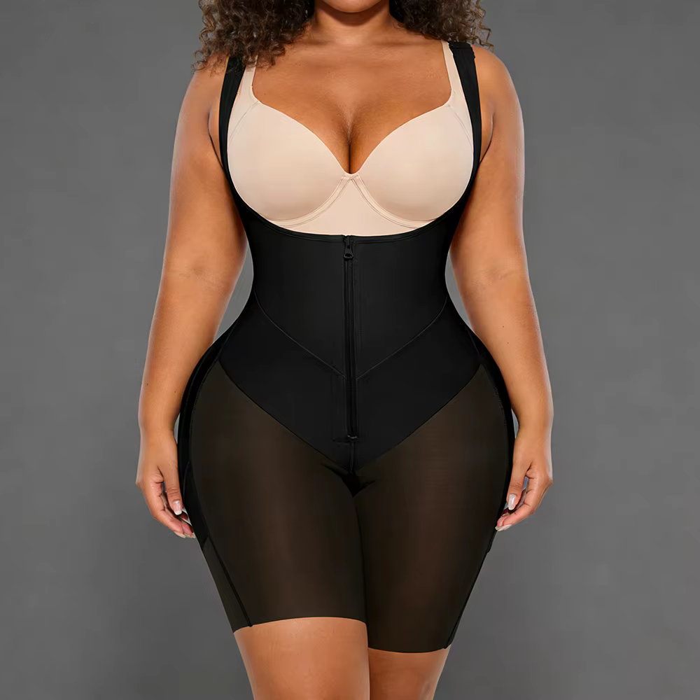 Culotte gainante post-partum pour femme avec effet ventre plat et rehausseur de fesses, sans coussin