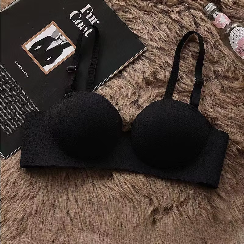 Soutien-gorge épais sans fil pour femmes, Push up, poitrine aplatie, soutien supérieur spécial, fron