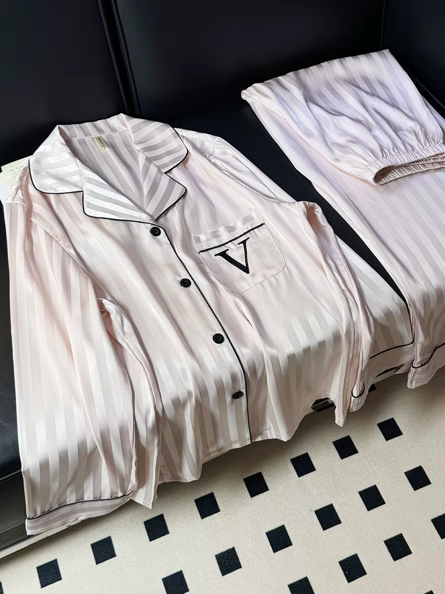 Ensemble pyjama imprimé vert, manches longues, vêtements de nuit pour femmes, luxe, rayonne, vêtemen