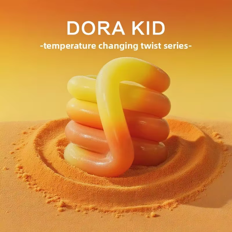 Jouet thermochromique torsadé enchevêtrement, entraînement à l'attention, soulagement du Stress, jou