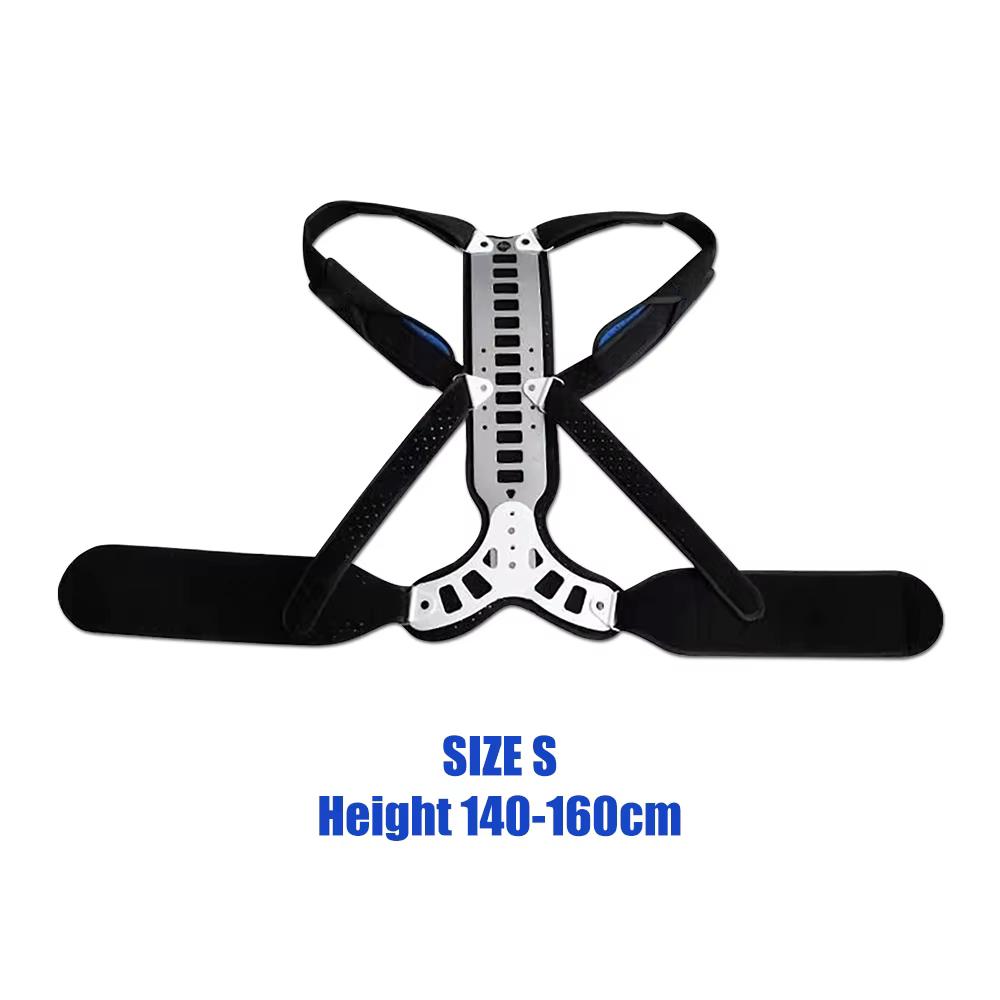 Correcteur de Posture bossu renforcé, attelle dorsale en alliage pour scoliose, Corset de colonne ve