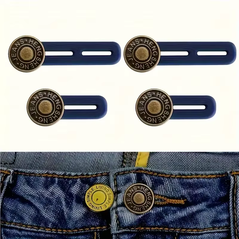 Extension de boutons pour pantalons, bouton de taille réglable, extenseur de ceinture rétractable, c