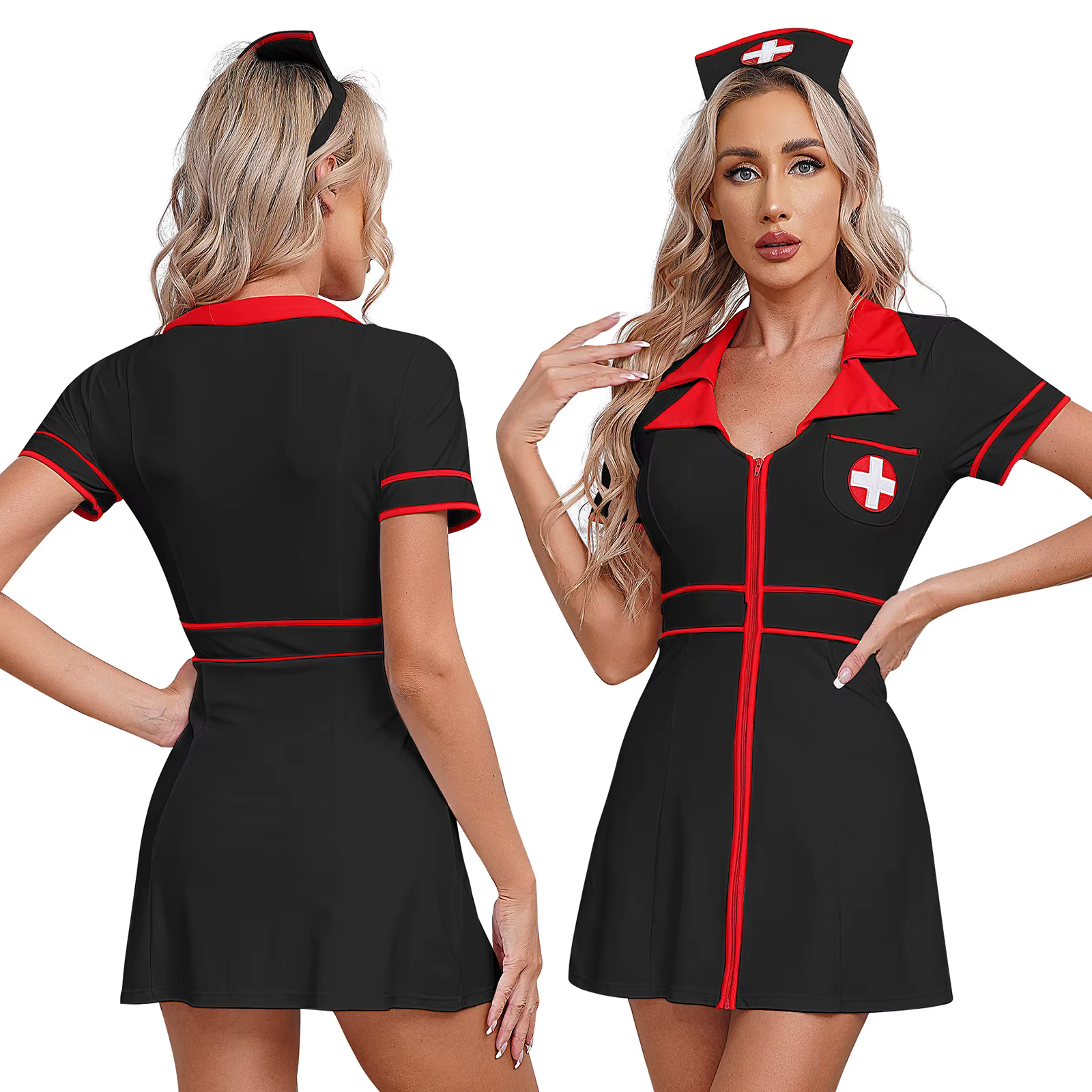 Uniforme d'infirmière coquine sexy pour femmes, tenues de cosplay, robe d'infirmière avec vêtements 