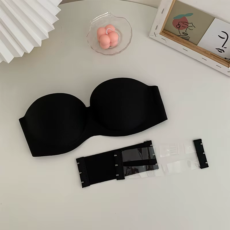 Femmes Sexy soutien-gorge sans bretelles Push Up sans fil soutiens-gorge bustier tubulaire anti-déra
