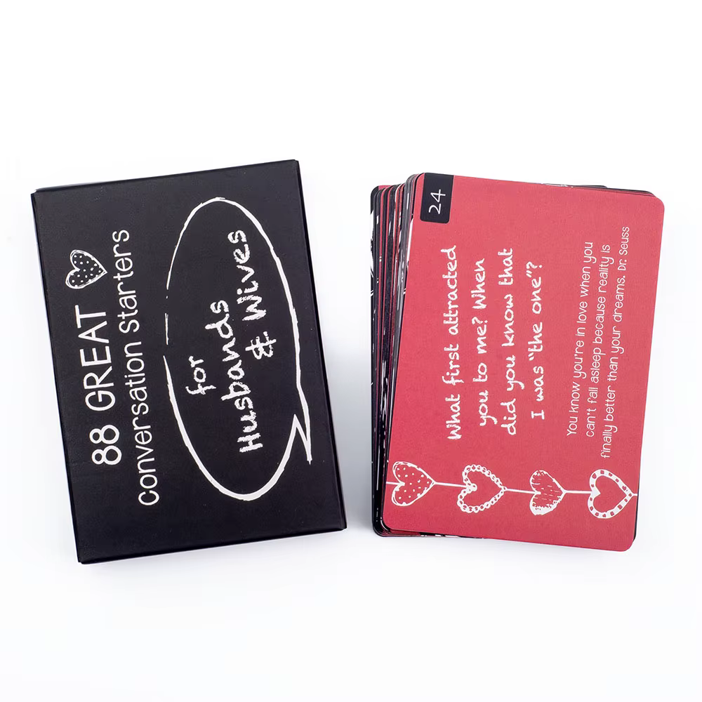 Cartes de conversation pour couples : jeu de société pour la communication et le plaisir dans la cha