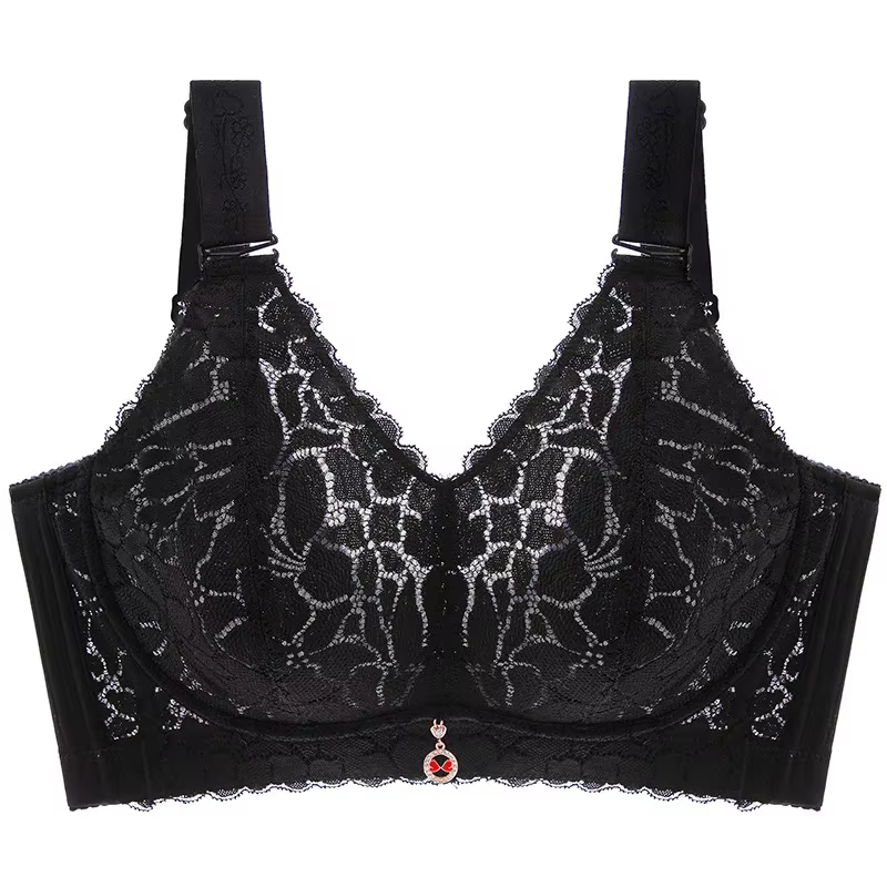 Soutien-gorge minimiseur sans fil pour buste grand, bonnet complet, soutien anti-affaissement, brete