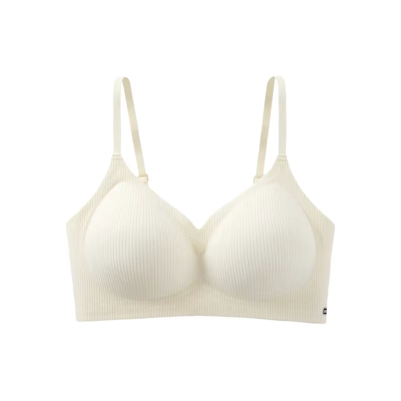 Soutien-gorge invisible respirant à armatures pour femme, à fines bretelles sans couture, avec effet