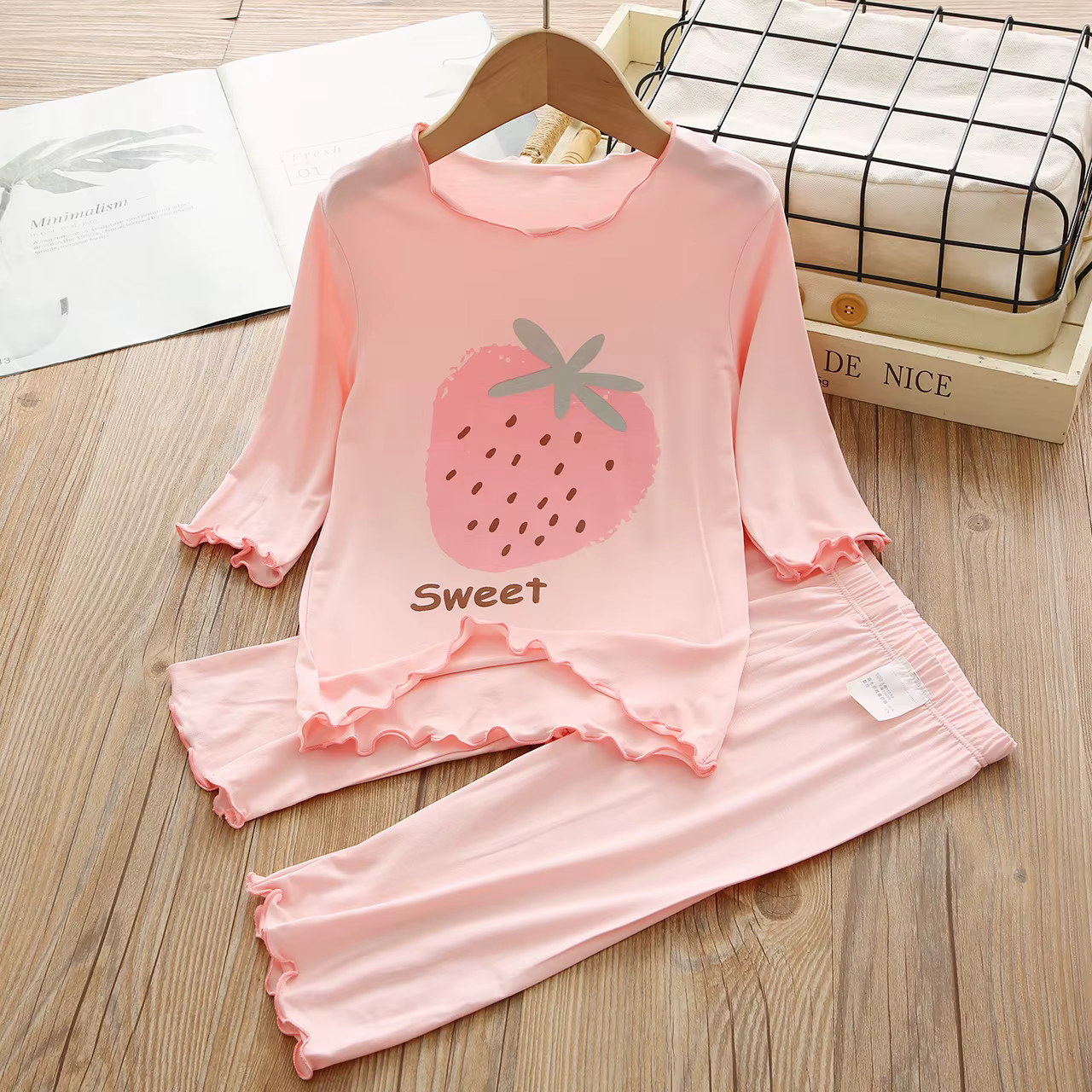 Ensemble de pyjama pour enfants, pyjama pour femme, pyjama pour adolescente, pyjama d'été pour fille