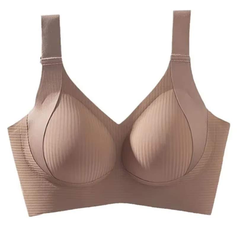 Sous-vêtements sans couture pour femmes, Style fin, gros seins, petits seins, sans fils, soutien-gor