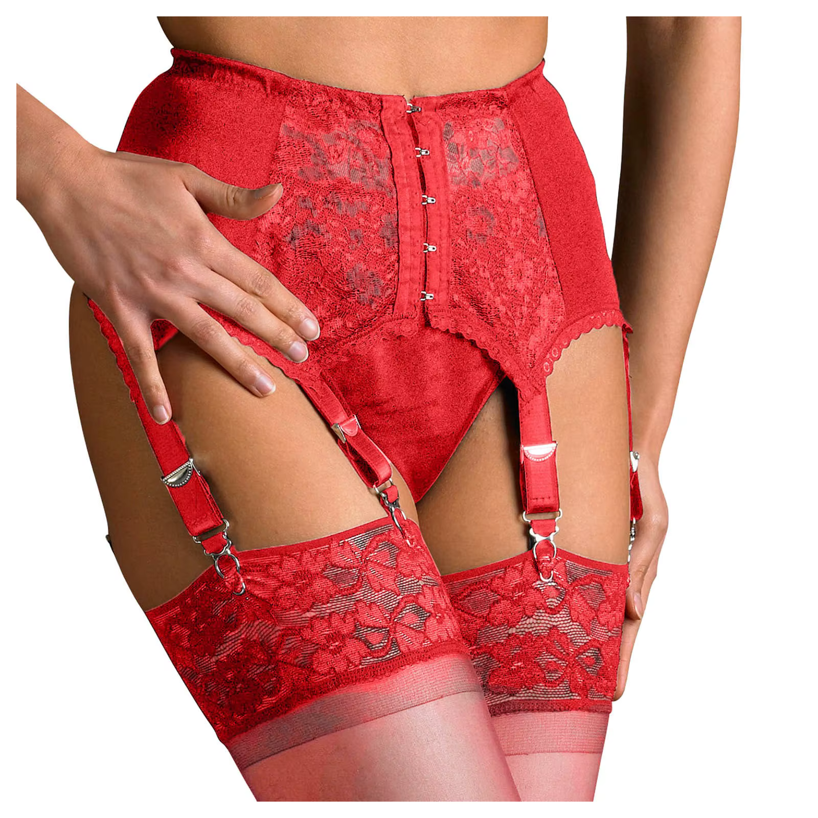 Porte-jarretelles en dentelle transparente pour femme, lingerie sexy, bretelles transparentes, sous-
