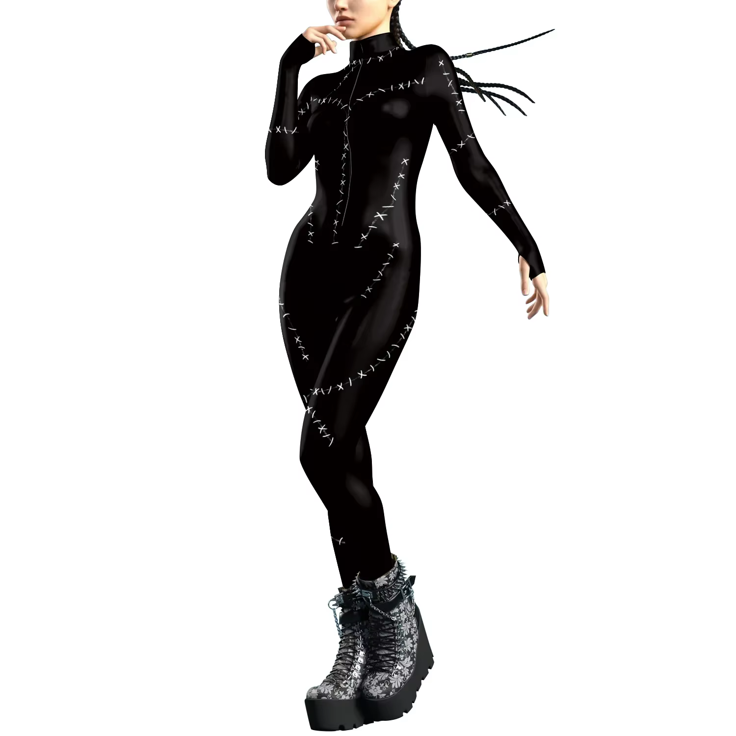 Body Sexy de Style gothique pour femmes, combinaison Steampunk, Costume de Festival d'halloween, ten