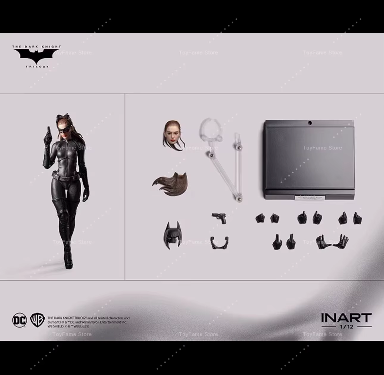 [En stock] Inart Batman Catwoman The Dark Knight Rises Anne Hathaway 1/12 Action Model Collectible F