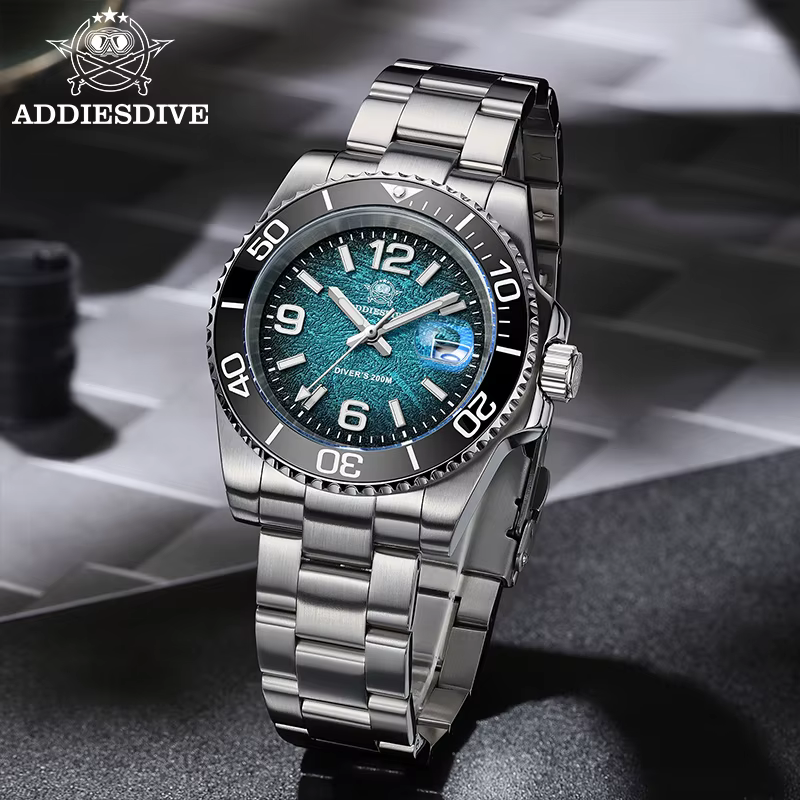 ADDIESDIVE 2025 Nové pánske potápačské hodinky 41mm quartzové náramkové